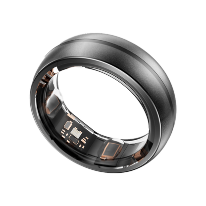Black aura ring X with electronic components