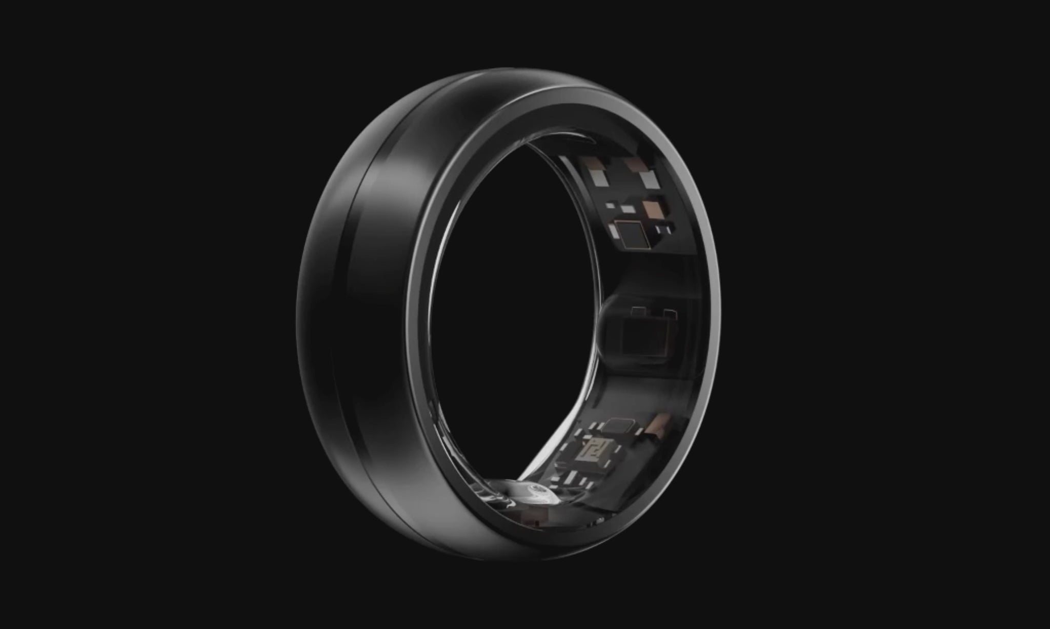 Black smart aura ring x moving around 
